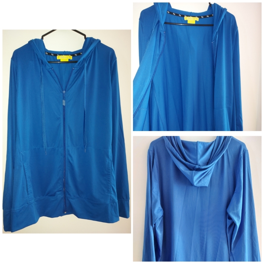 Nola Blue Athletic Wear Zip Jacket